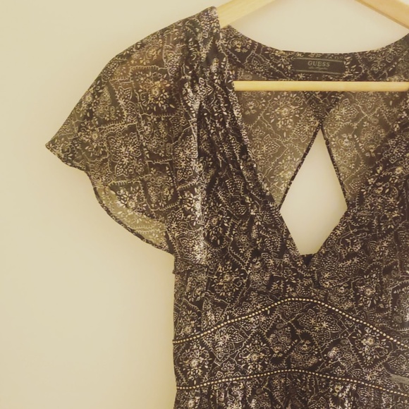Guess Patterned Dress (Size 1/XS) - Picture 4 of 4